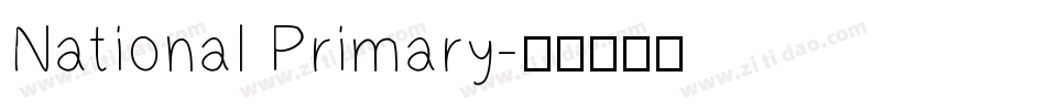 National Primary字体转换